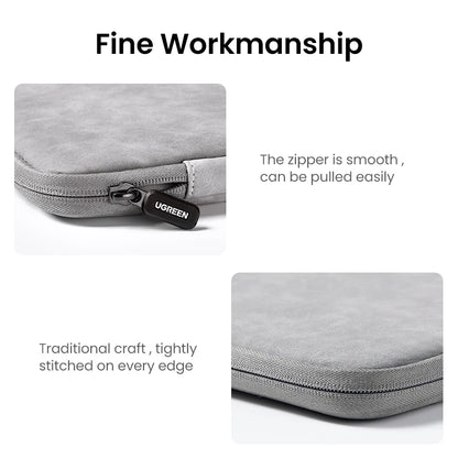 UGREEN Laptop Sleeve Bag 13.9" / 14.9" – Waterproof PU Case for MacBook, iPad, Lenovo, HP