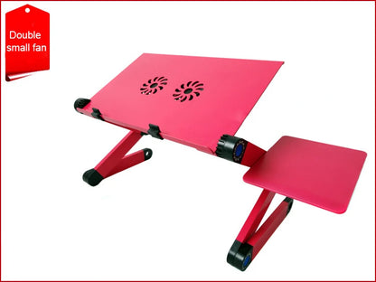 Adjustable Laptop Desk Stand with Cooling Fan – Ergonomic Lapdesk for Bed & Sofa