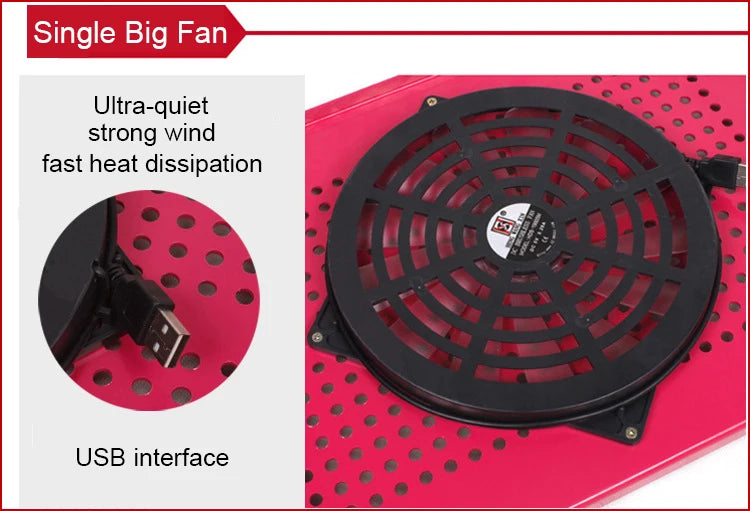 Adjustable Laptop Desk Stand with Cooling Fan – Ergonomic Lapdesk for Bed & Sofa