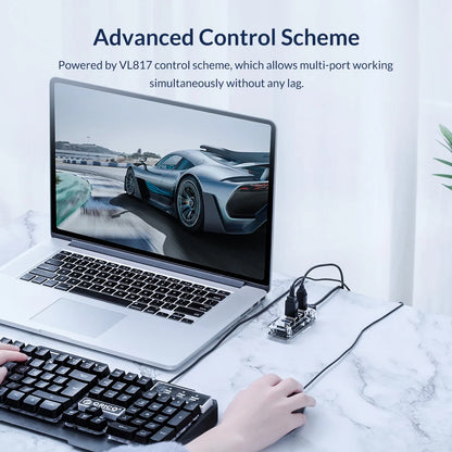ORICO USB 3.0 Hub – 4 & 7 Port Splitter, Ultra-Slim, OTG, 5Gbps | MacBook & PC Compatible