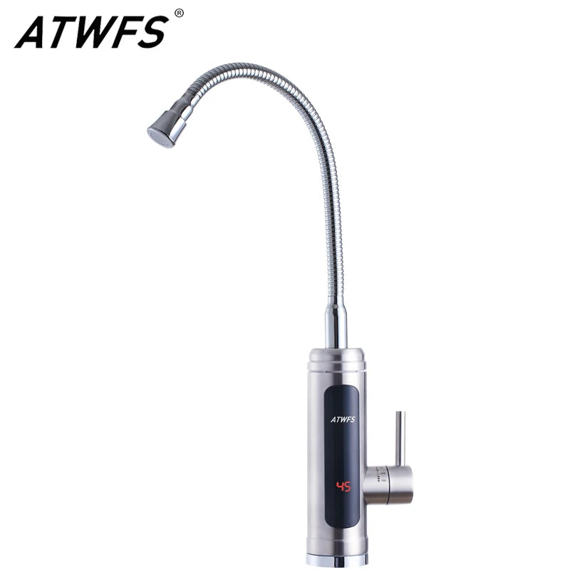 ATWFS 220V Instant Electric Water Heater Faucet – Stainless Steel