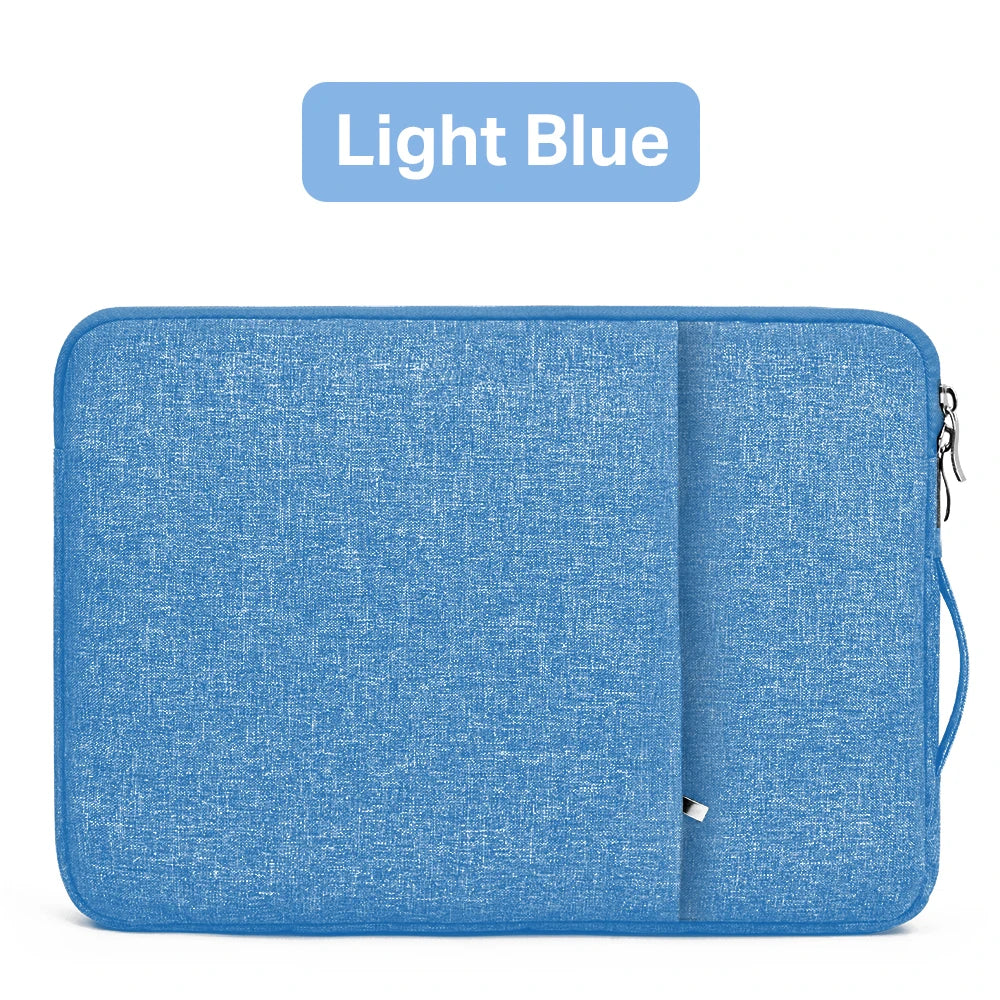 Waterproof Canvas Laptop Sleeve – 11"-15.6", MacBook/Xiaomi/HP, 8 Colors