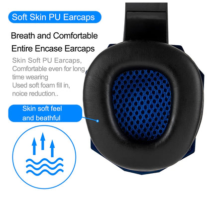 LED Gaming Headset with Microphone – Wired, Bass Stereo for PC, PS4, PS5 & Xbox