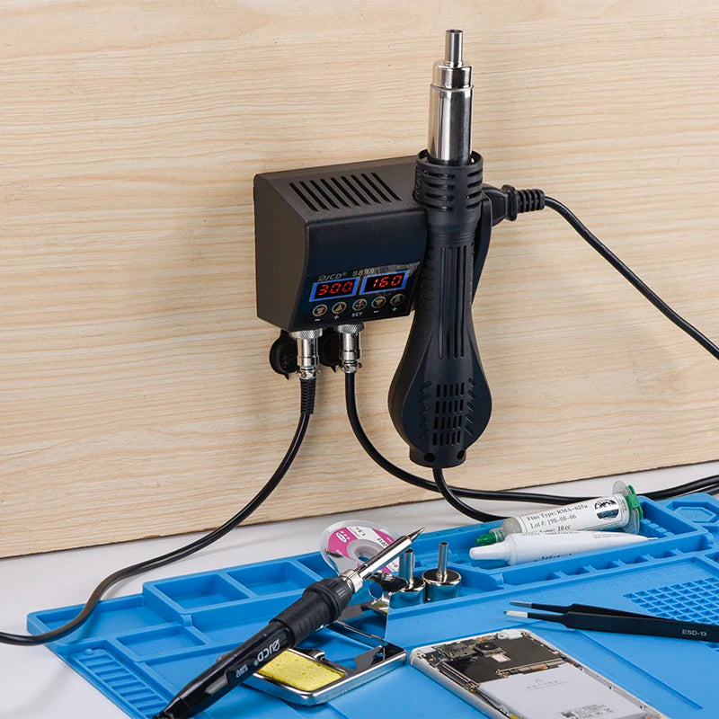 2-in-1 750W Soldering & Rework Station – LCD Digital Display