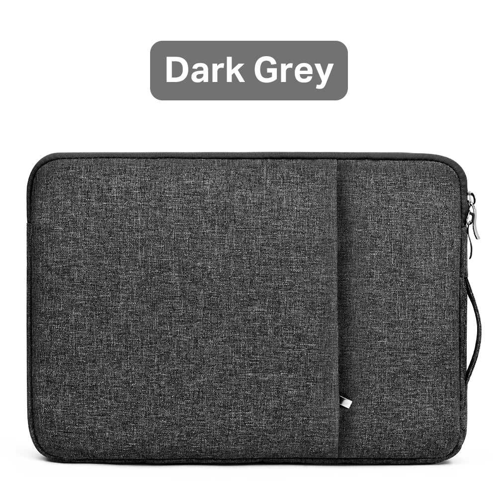 Waterproof Canvas Laptop Sleeve – 11"-15.6", MacBook/Xiaomi/HP, 8 Colors
