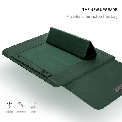 Laptop Sleeve Bag for MacBook Air 13 M4/M3/M2/M1, Pro 13/14/16, Huawei, ASUS, Dell – 11–16", PU Leather