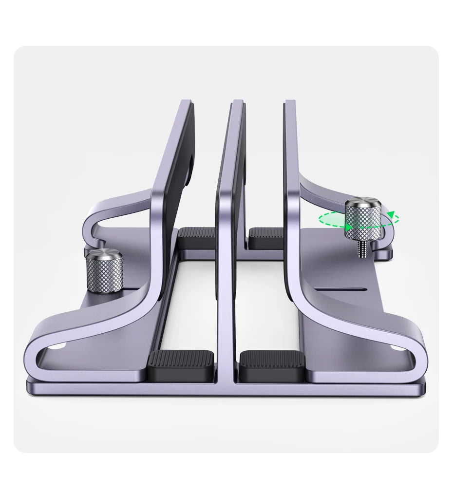 UGREEN Vertical Laptop Stand – Aluminum, Foldable, 1/2/3 Slots for MacBook Air, Pro & Tablets