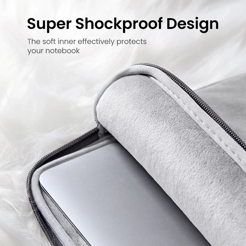 UGREEN Laptop Sleeve Bag 13.9" / 14.9" – Waterproof PU Case for MacBook, iPad, Lenovo, HP