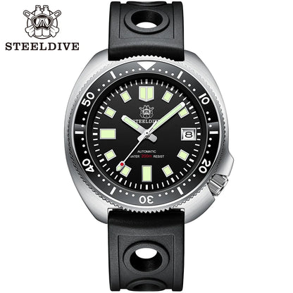 Steeldive SD1970 Automatic Dive Watch – NH35, Sapphire Glass, AR Coating, 200M Waterproof, 6105 Turtle