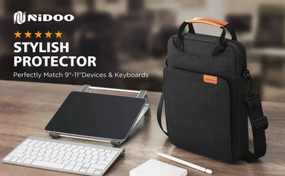 NIDOO Laptop Bag Sleeve – MacBook Air/Pro 13 M1, iPad Pro 12.9, Waterproof Shoulder Briefcase