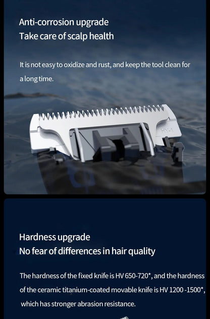 Xiaomi Mijia Wireless Hair Clipper – Titanium Alloy Blade, Men & Kids