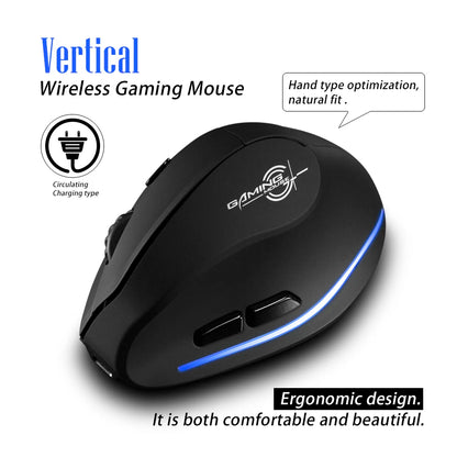 F-35 Wireless Vertical Ergonomic Mouse – 2.4GHz, Rechargeable
