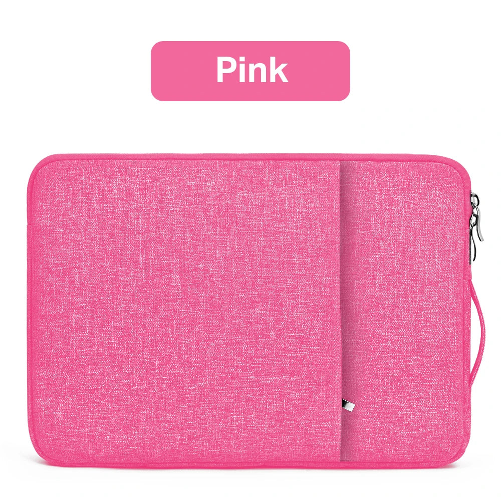 Waterproof Canvas Laptop Sleeve – 11"-15.6", MacBook/Xiaomi/HP, 8 Colors
