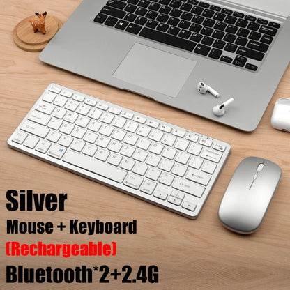 GOOJODOQ Wireless Keyboard – Bluetooth 5.0 & 2.4G, 78 Keys, for Laptop, PC, iPad, MacBook, Android