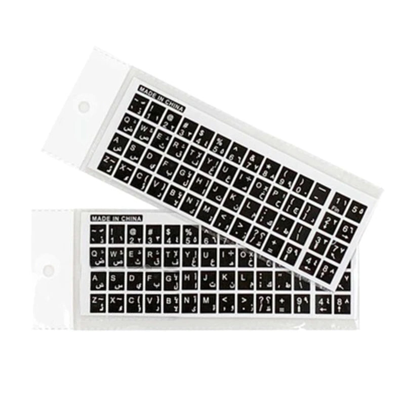 Arabic Keyboard Stickers – Replacement Key Lettering for Laptop, Desktop & Notebook Keyboards