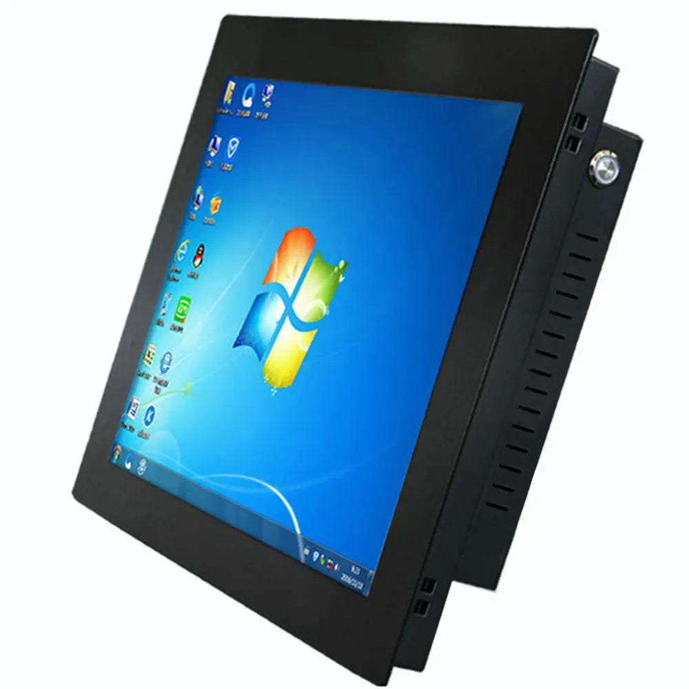 R.E.D. Shopping 10-15 inch industrial all-in-one panel PC with resistive touch screen and Intel Core i3 running Windows 10 Pro