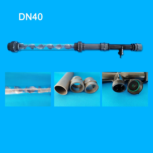 UPVC Inline Ozone Static Mixer DN15–DN100 | Optional PVDF Venturi | Water Treatment