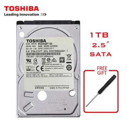 TOSHIBA 2.5" Internal HDD | SATA2 | 80GB to 2TB | 5400–7200RPM | Laptop & Notebook Hard Drive