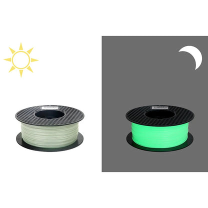 Glow-in-the-Dark PLA Filament – Luminous Purple, Green, Blue & Rainbow, 1.75mm for 3D Printers