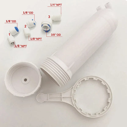 3012 RO Membrane Housing for 400/600GPD Reverse Osmosis Systems – Complete Fittings