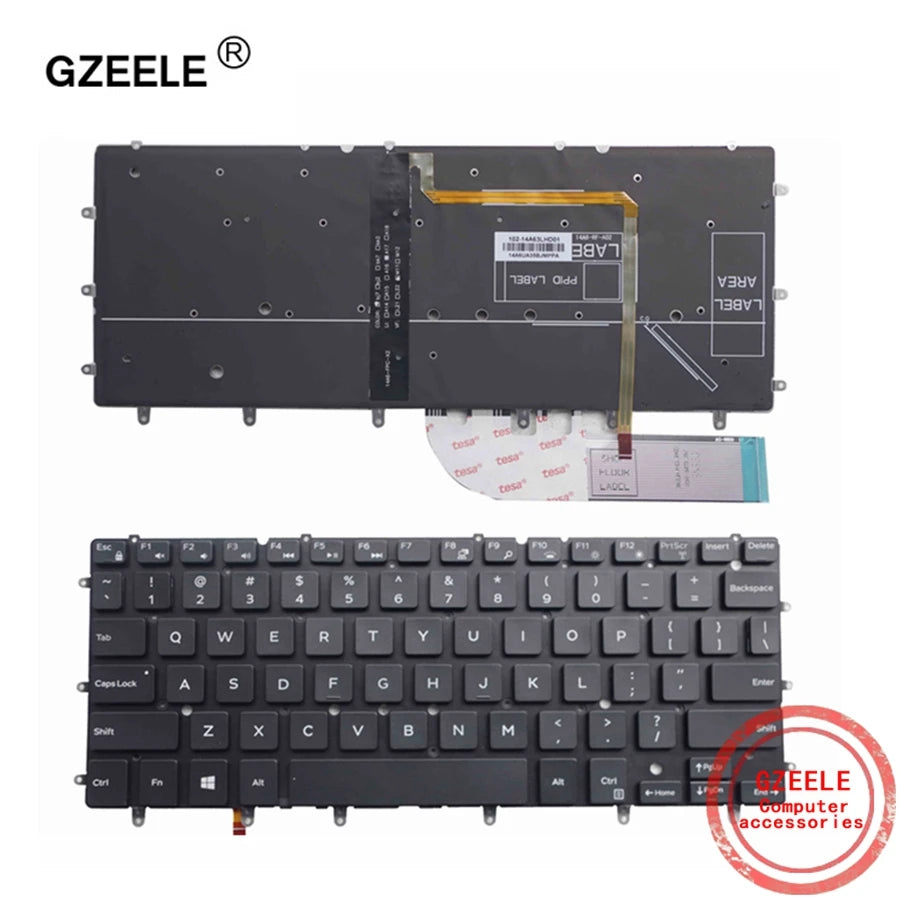 US Replacement Keyboard for Dell Inspiron XPS 13-7000 / 7347 / 7348 / 7352 / 7359 / XPS13 9343 9350 9360