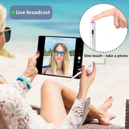 GOOJODOQ Bluetooth Stylus Pen for iPad | Apple Pencil 1 & 2 Compatible | Pro 11/12.9, Air 4/5, 2018–2023 | White / With Cover