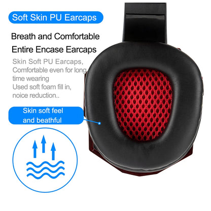 LED Gaming Headset with Microphone – Wired, Bass Stereo for PC, PS4, PS5 & Xbox