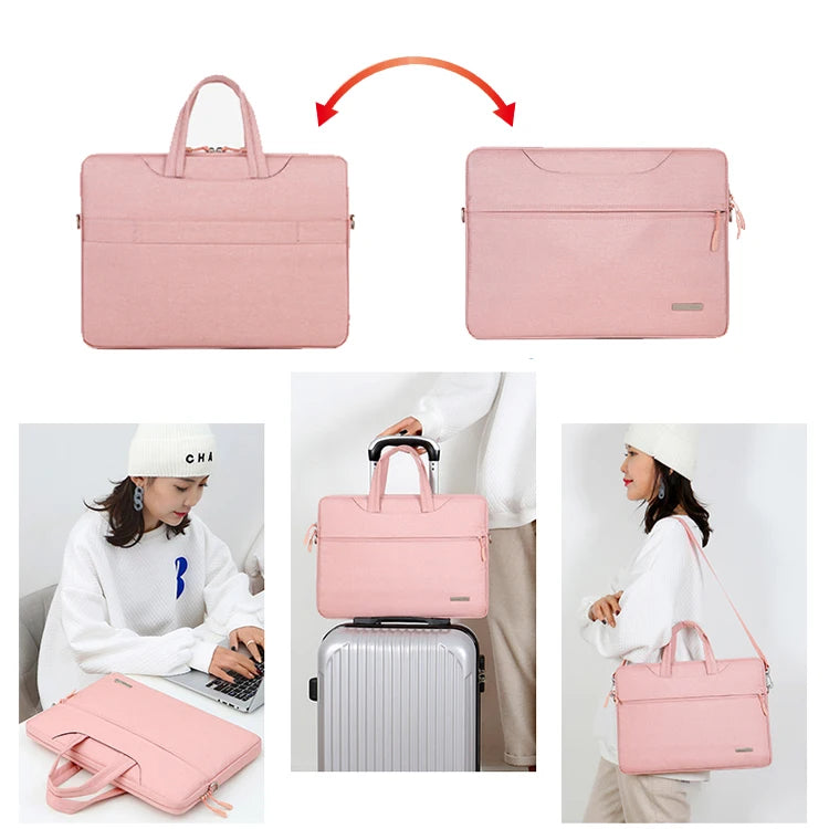 Laptop Shoulder Bag & Sleeve 12–15.6" — Briefcase for MacBook Air/Pro, Lenovo, Dell, Huawei