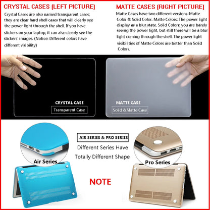 MacBook Pro 14" & 16" Crystal Hard Case – M5 M4 M3 M2 M1 Matte & Transparent Cover