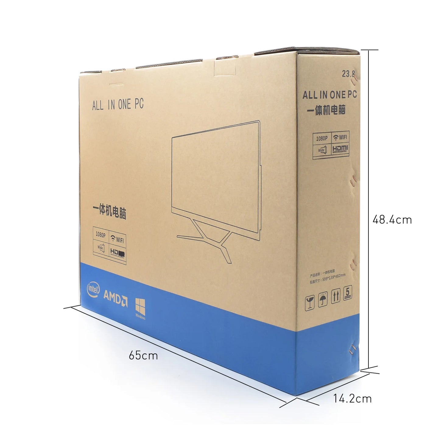 24-inch R.E.D. Shopping all-in-one gaming PC with touch screen, high-performance Core i7/i9 processor and sleek desktop design.