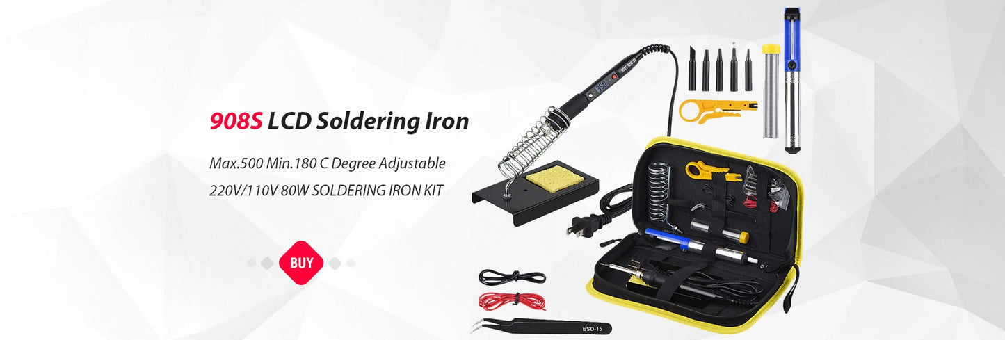 2-in-1 750W Soldering & Rework Station – LCD Digital Display