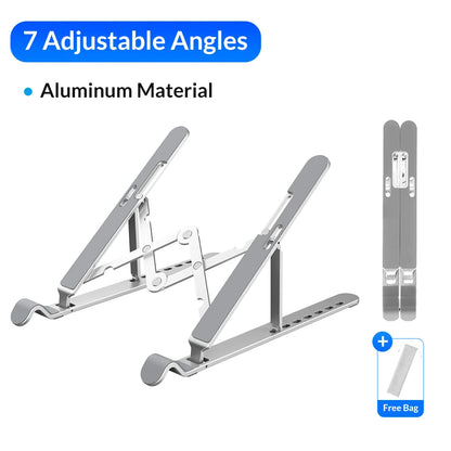 Orico Foldable Aluminum Laptop Stand – 7 Angles, MacBook & Tablets