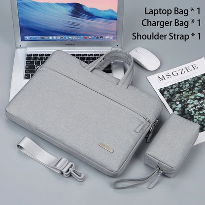 Laptop Shoulder Bag & Sleeve 12–15.6" — Briefcase for MacBook Air/Pro, Lenovo, Dell, Huawei