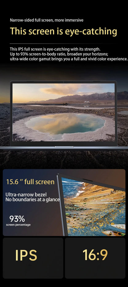 GPD 15.6" Ultrabook – Intel Core i7/i9, up to 32GB DDR4, 2TB SSD, Fingerprint, Windows 11