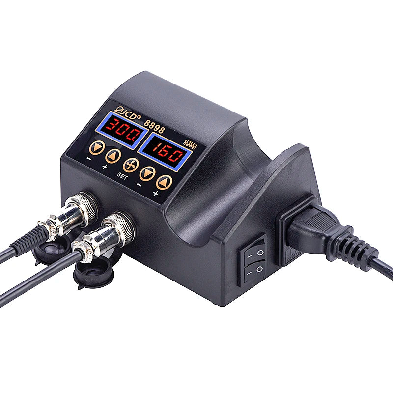 2-in-1 750W Soldering & Rework Station – LCD Digital Display