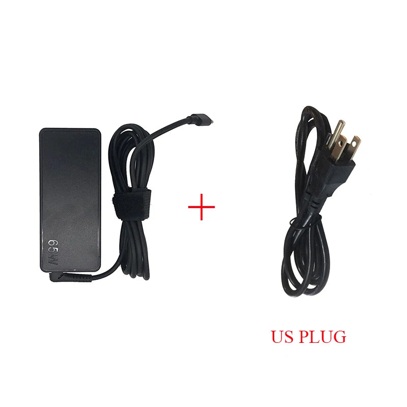 LZUMWS 65W USB-C Power Adapter for Lenovo ThinkPad – 20V 3.25A, CE/FCC/RoHS, EU/UK/US/AU/BR Plug