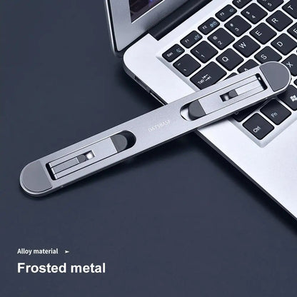 Oatsbasf Laptop Stand – Foldable Mini Riser, Cooling Mount for MacBook Air/Pro, iPad, Dell, Lenovo, Xiaomi