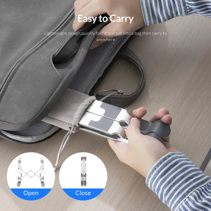 Orico Foldable Aluminum Laptop Stand – 7 Angles, MacBook & Tablets