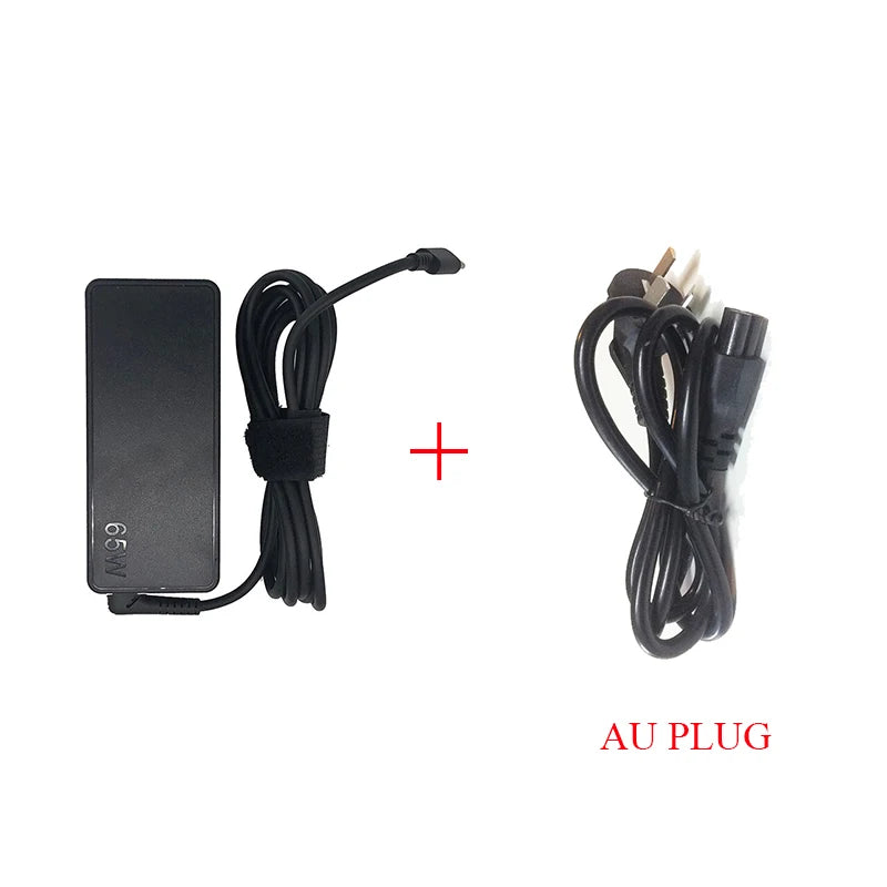 LZUMWS 65W USB-C Power Adapter for Lenovo ThinkPad – 20V 3.25A, CE/FCC/RoHS, EU/UK/US/AU/BR Plug