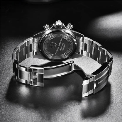 PAGANI DESIGN PD1644 Men's Quartz Chronograph Watch – Sapphire Crystal, 100M Water Resistant