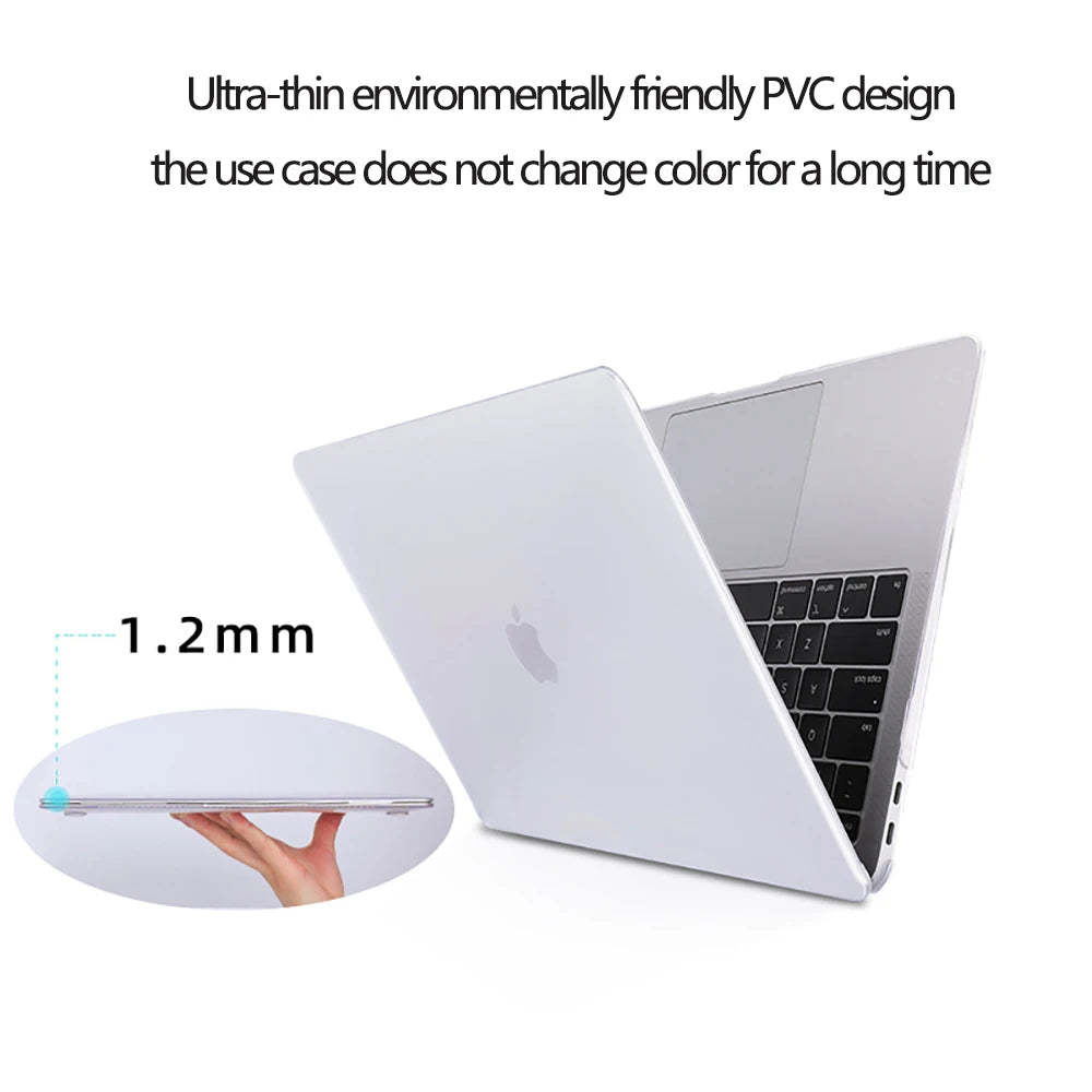 MacBook Pro/Air Hard Shell Case — Pro 14"/16" M2–M5, Air 13"/15" M1–M4