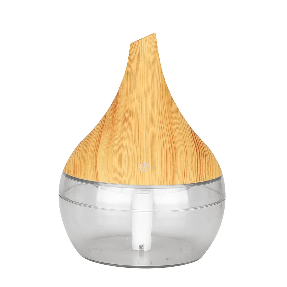 THANKSHARE 300ml Ultrasonic Aroma Diffuser & Humidifier | USB | Cool Mist | Wood Design