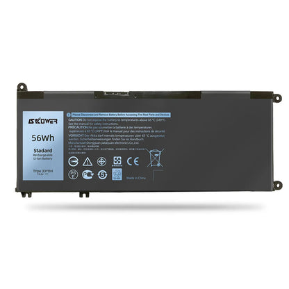 SKOWER 33YDH Dell G3/G5/G7 Gaming Laptop Battery 56Wh — Inspiron 15 7577, Latitude 3380/3490