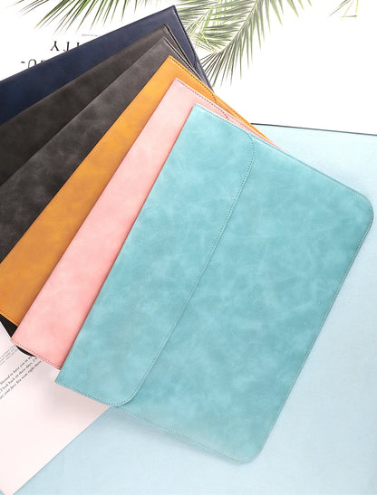 MacBook Laptop Sleeve Case – PU, for MacBook Pro 16/14 M3/M4/M5, Air 13 M2, Matebook 15, Multiple Sizes