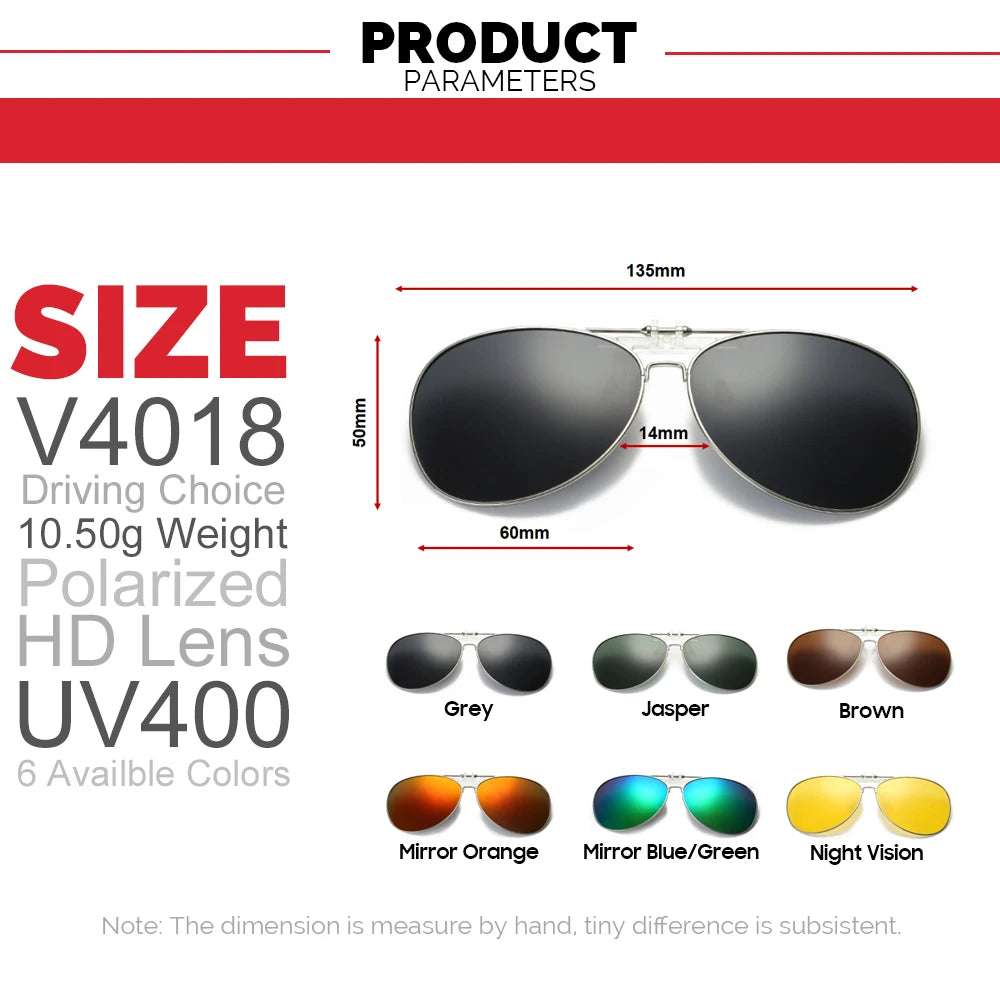 VIVIBEE oversized pilot flip-up clip-on sunglasses with polarized lenses, black frame, stylish eyewear by R.E.D. Shopping.