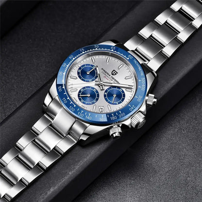 PAGANI DESIGN PD1644 Men's Quartz Chronograph Watch – Sapphire Crystal, 100M Water Resistant