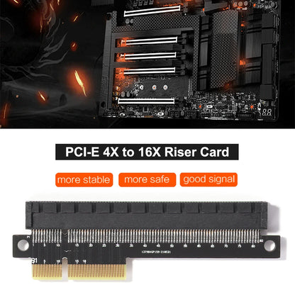 VODOOL PCIe x4 to x16 Riser Card Adapter – GPU Expansion Converter