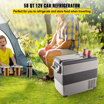 SucceBuy Portable Car Refrigerator 20L–55L | Compressor Cooler & Freezer | 12V/24V DC | Camping