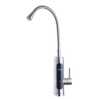 ATWFS Instant Hot Water Faucet | Stainless Steel | Tankless Electric Heater 220V | Kitchen & Bathroom