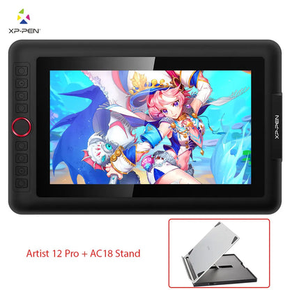 XPPen Artist 12 Pro 11.6-inch graphics drawing tablet with display, pressure sensitivity, and tilt support, by R.E.D. Shopping